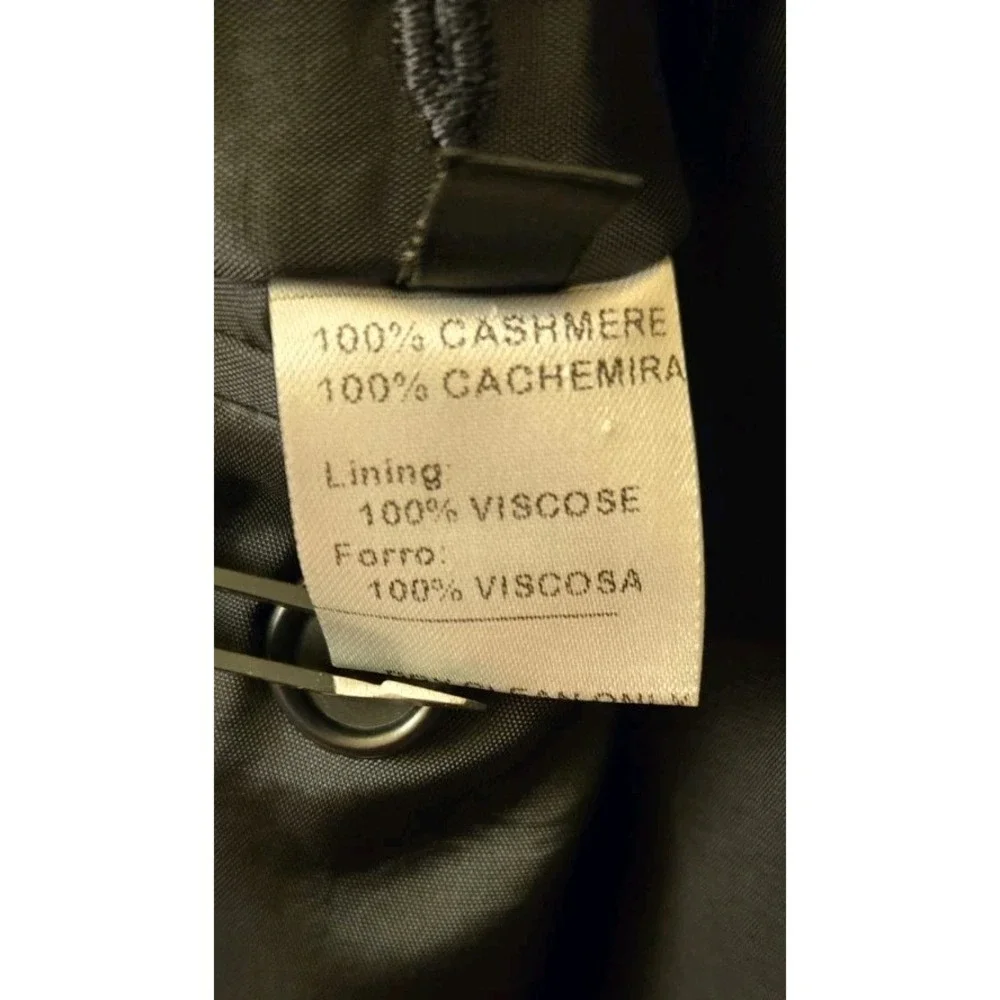 Hathaway Platinum 100% Cashmere Sport Coat Blazer Black 44R Classic Tailored Fit